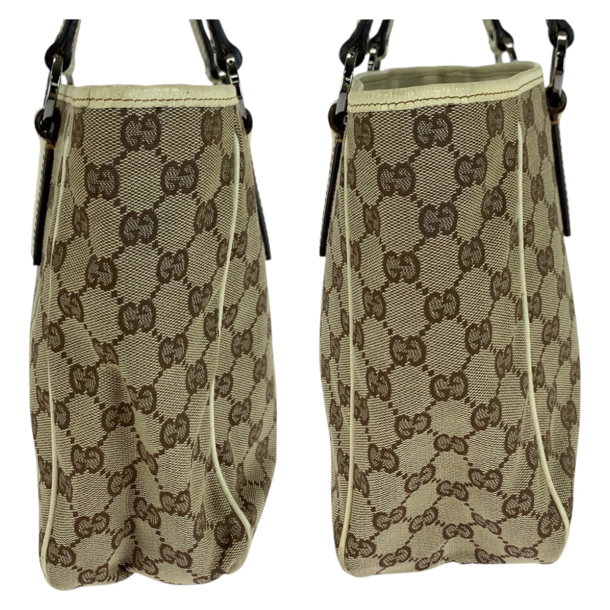 20263
GUCCI グッチ ベージュ シルバー金具 GGキャンバス 113019 トートバッグ ショルダーバッグ レディース ABP36