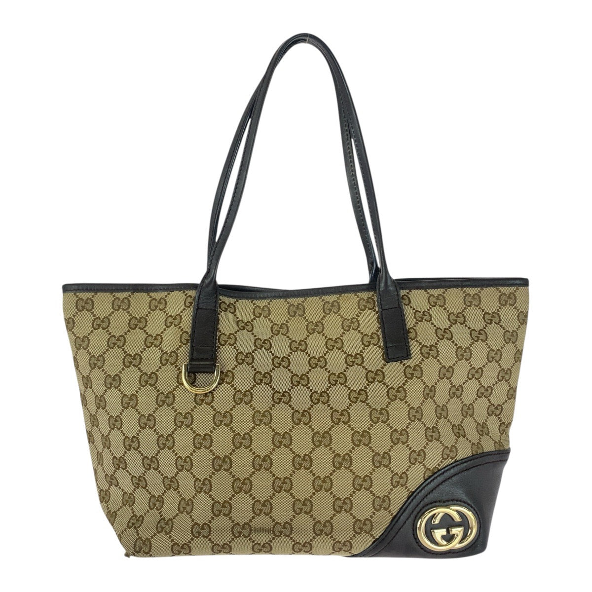 20264
GUCCI Abbey Brown Gold Hardware GG Canvas / Leather 169 946 Tote Bag Shoulder Bag Women's AB24