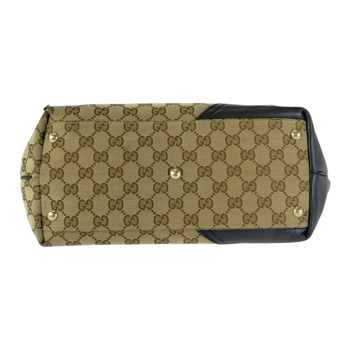 20264
GUCCI Abbey Brown Gold Hardware GG Canvas / Leather 169 946 Tote Bag Shoulder Bag Women's AB24