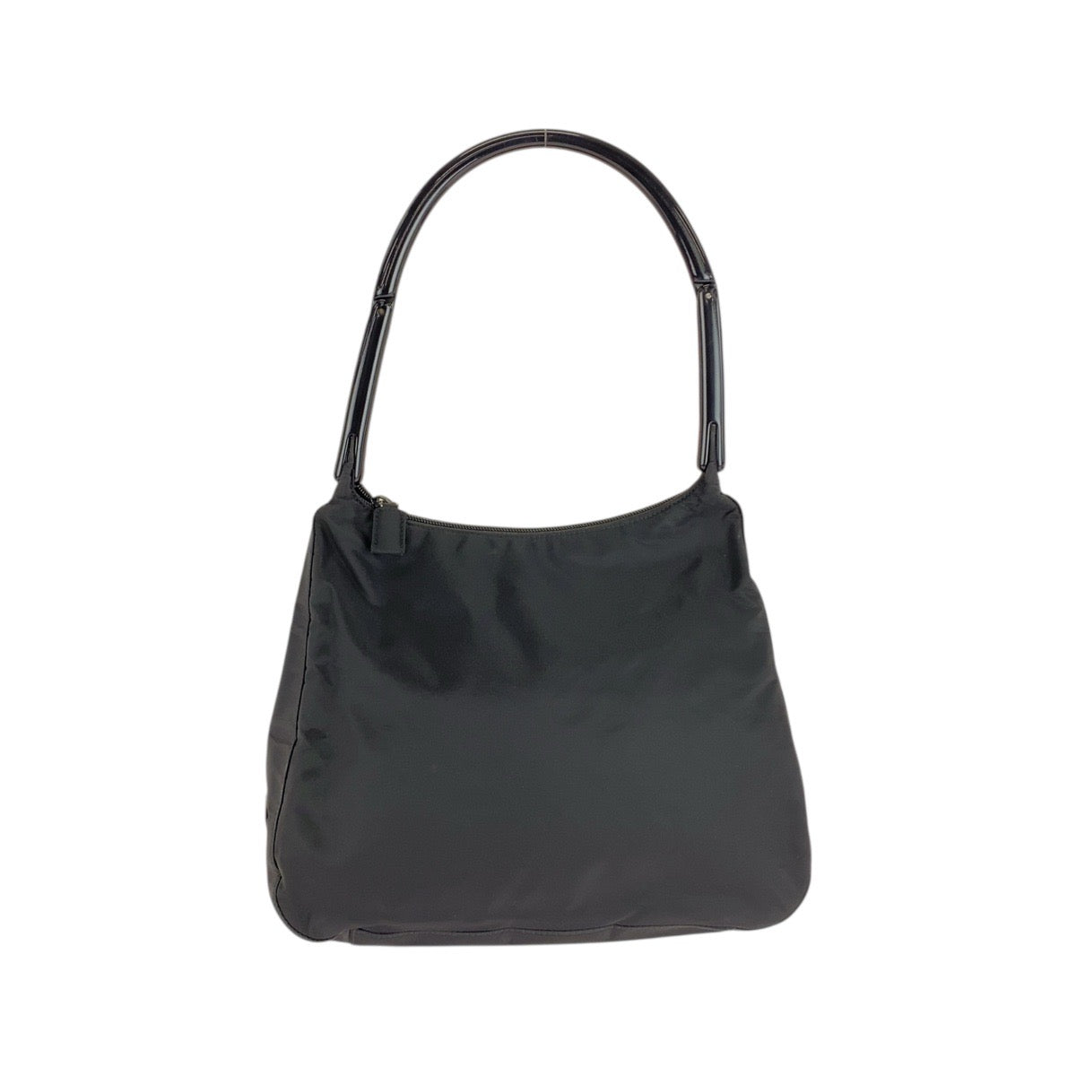 20268
PRADA プラダ テスート 三角ロゴプレート ブラック 黒 シルバー金具 ナイロン / プラスチック ショルダーバッグ ハンドバッグ レディース ABP22