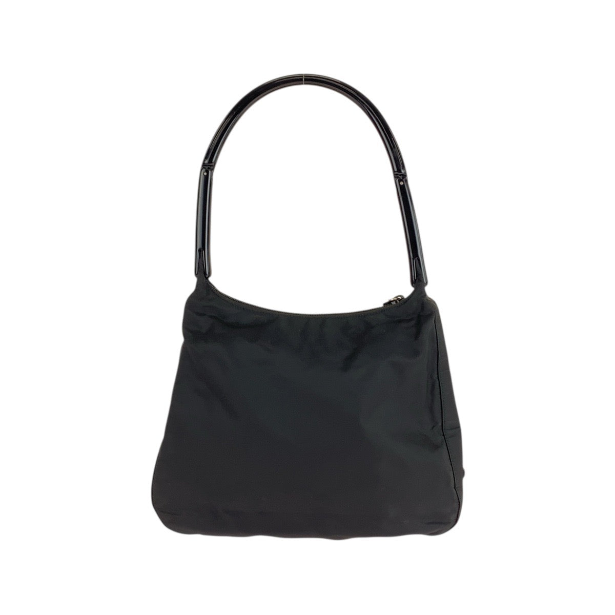 20268
PRADA プラダ テスート 三角ロゴプレート ブラック 黒 シルバー金具 ナイロン / プラスチック ショルダーバッグ ハンドバッグ レディース ABP22