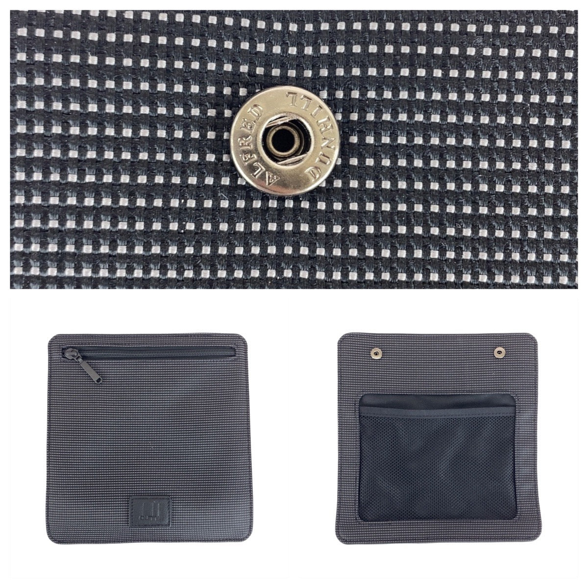 20270
Dunhill Abolity Black Gunmetal Hardware Canvas / Leather Shoulder Bag Messenger Bag Men's A21