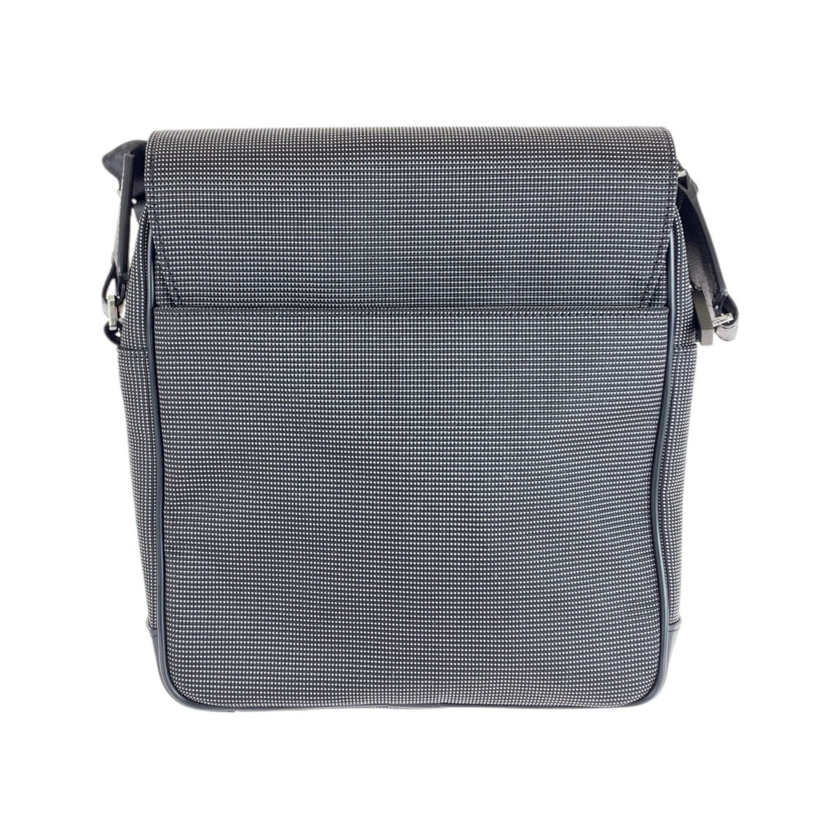 20270
Dunhill Abolity Black Gunmetal Hardware Canvas / Leather Shoulder Bag Messenger Bag Men's A21