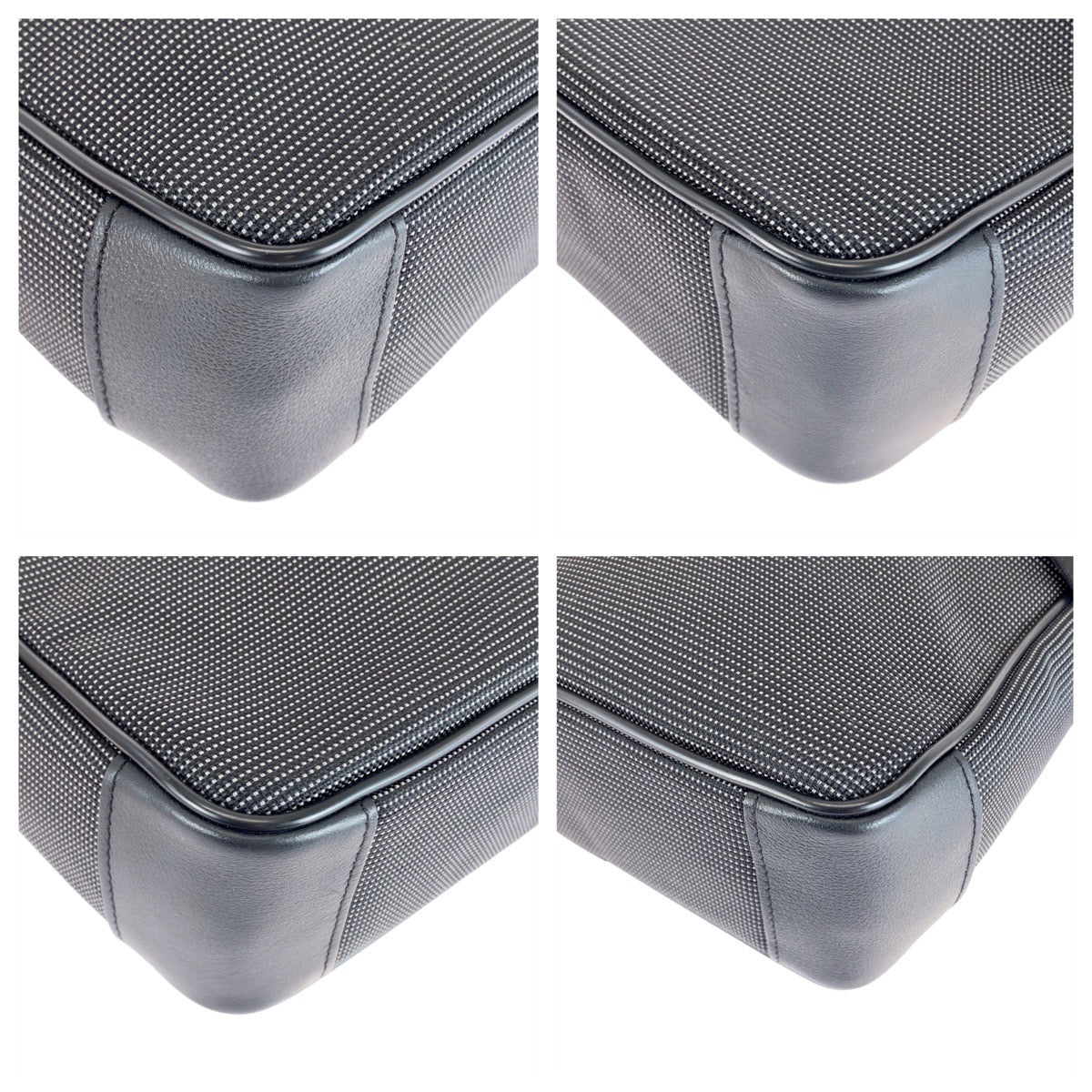 20270
Dunhill Abolity Black Gunmetal Hardware Canvas / Leather Shoulder Bag Messenger Bag Men's A21