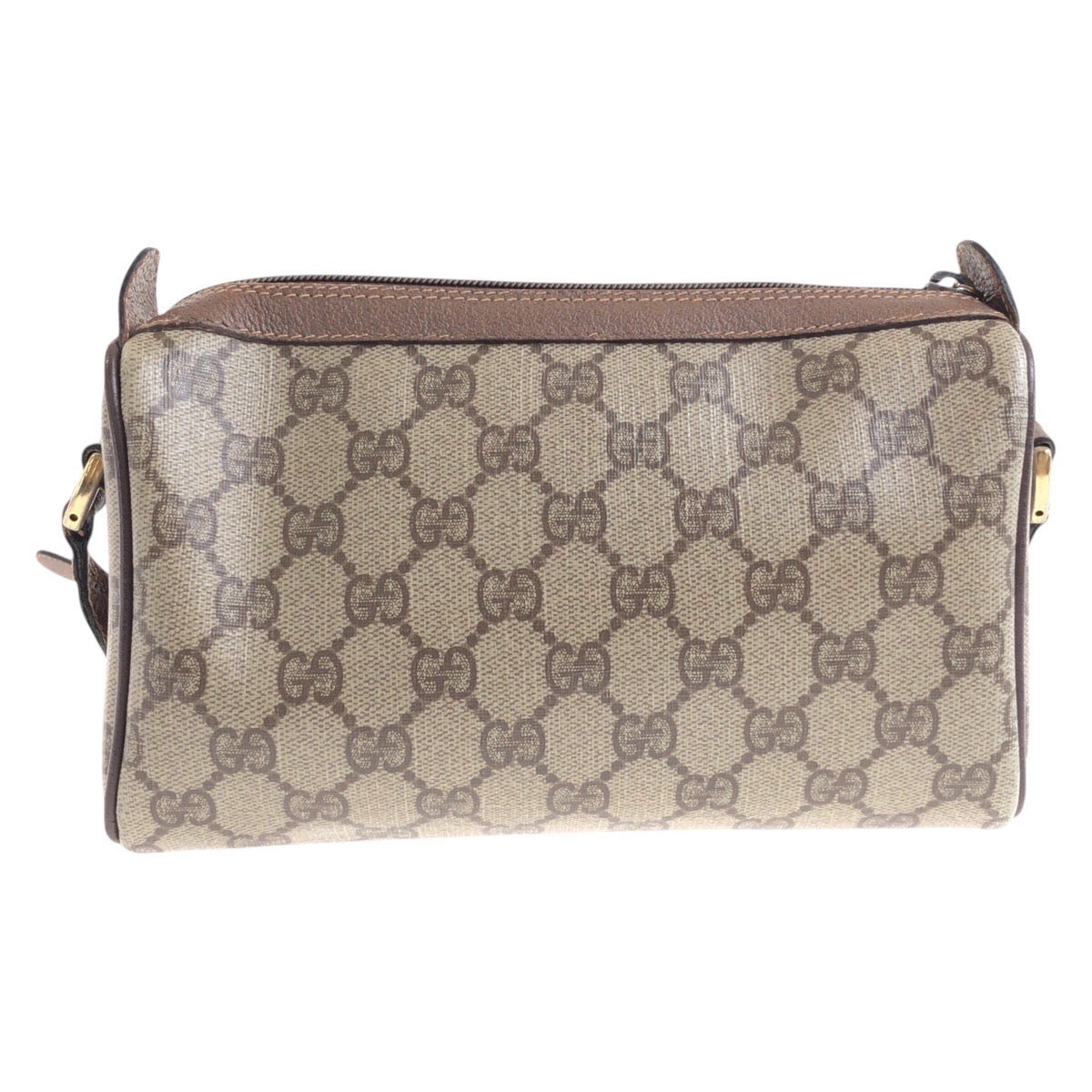 20272
GUCCI グッチ ヴィンテージ オールドグッチ シェリーライン ベージュ ブラウン ゴールド金具 GGスプリームキャンバス 001 904 2018 ショルダーバッグ レディース AB29