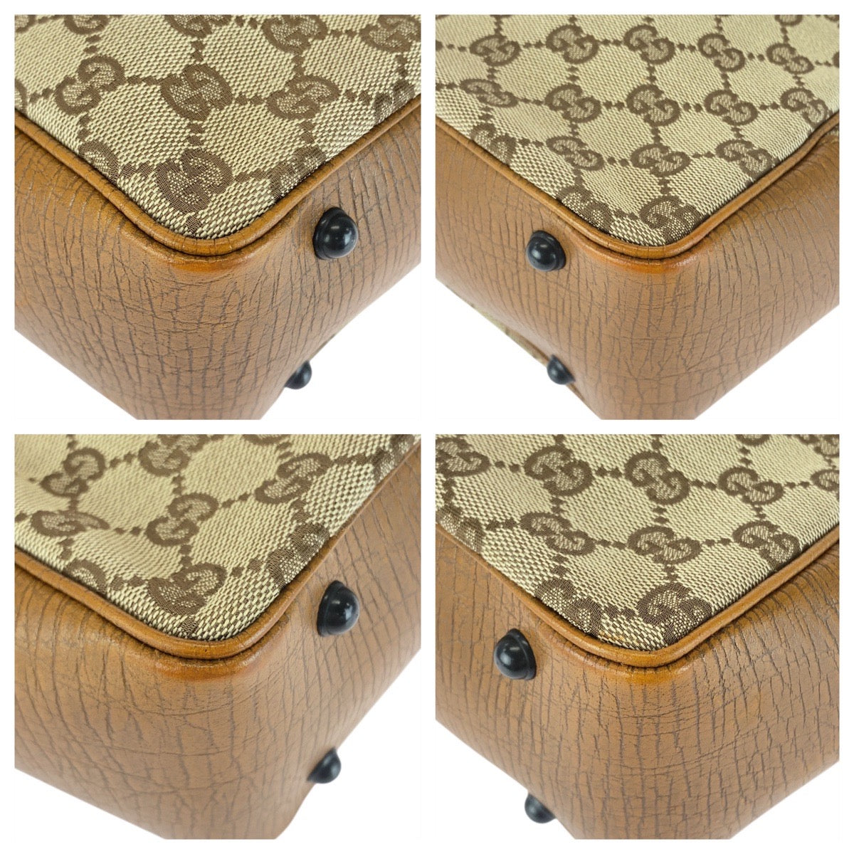 20273
GUCCI Gucci Bamboo Beige Brown Black Hardware GG Canvas 112530 Tote Bag Shoulder Bag Women's A42