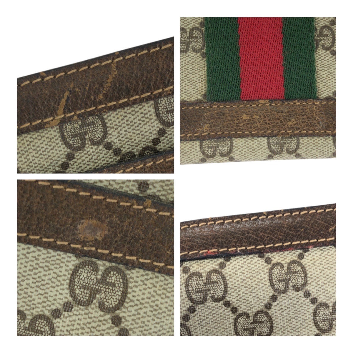 20274
GUCCI グッチ ヴィンテージ オールドグッチ シェリーライン ベージュ ブラウン ゴールド金具 GGスプリームキャンバス 010・378 ショルダーバッグ 肩掛け レディース B26
