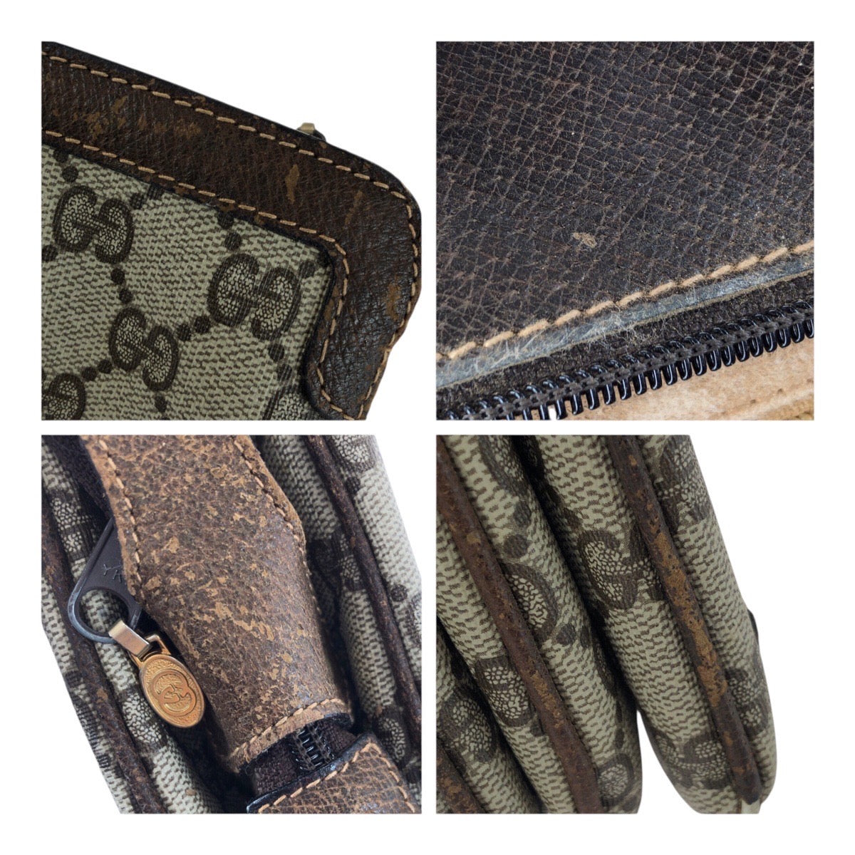 20274
GUCCI グッチ ヴィンテージ オールドグッチ シェリーライン ベージュ ブラウン ゴールド金具 GGスプリームキャンバス 010・378 ショルダーバッグ 肩掛け レディース B26