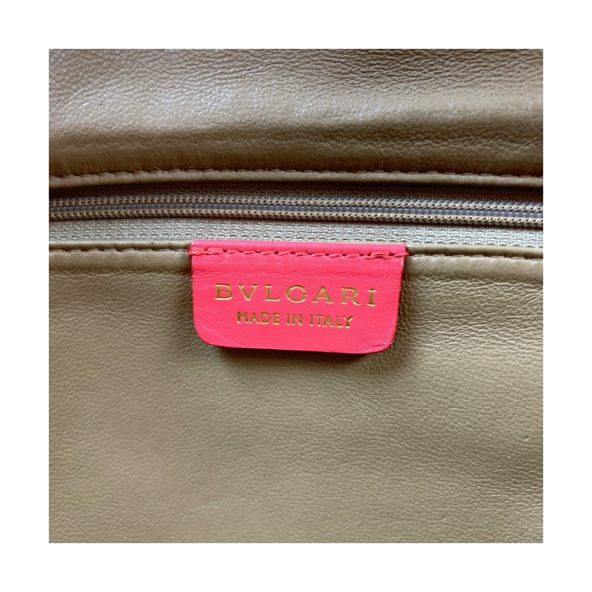 20275
BVLGARI ブルガリ チャンドラ ピンク ゴールド金具 レザー トートバッグ ハンドバッグ レディース ABP28