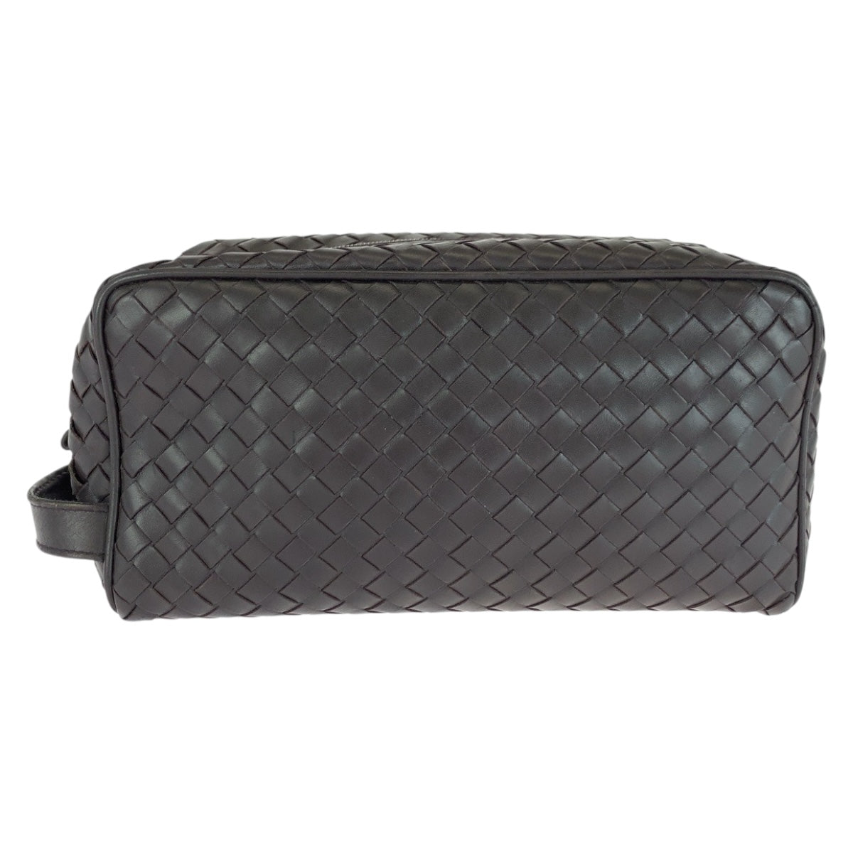 20276
BOTTEGAVENETA ボッテガヴェネタ イントレチャート ブラウン シルバー金具 レザー セカンドバッグ ハンドバッグ メンズ ABP29