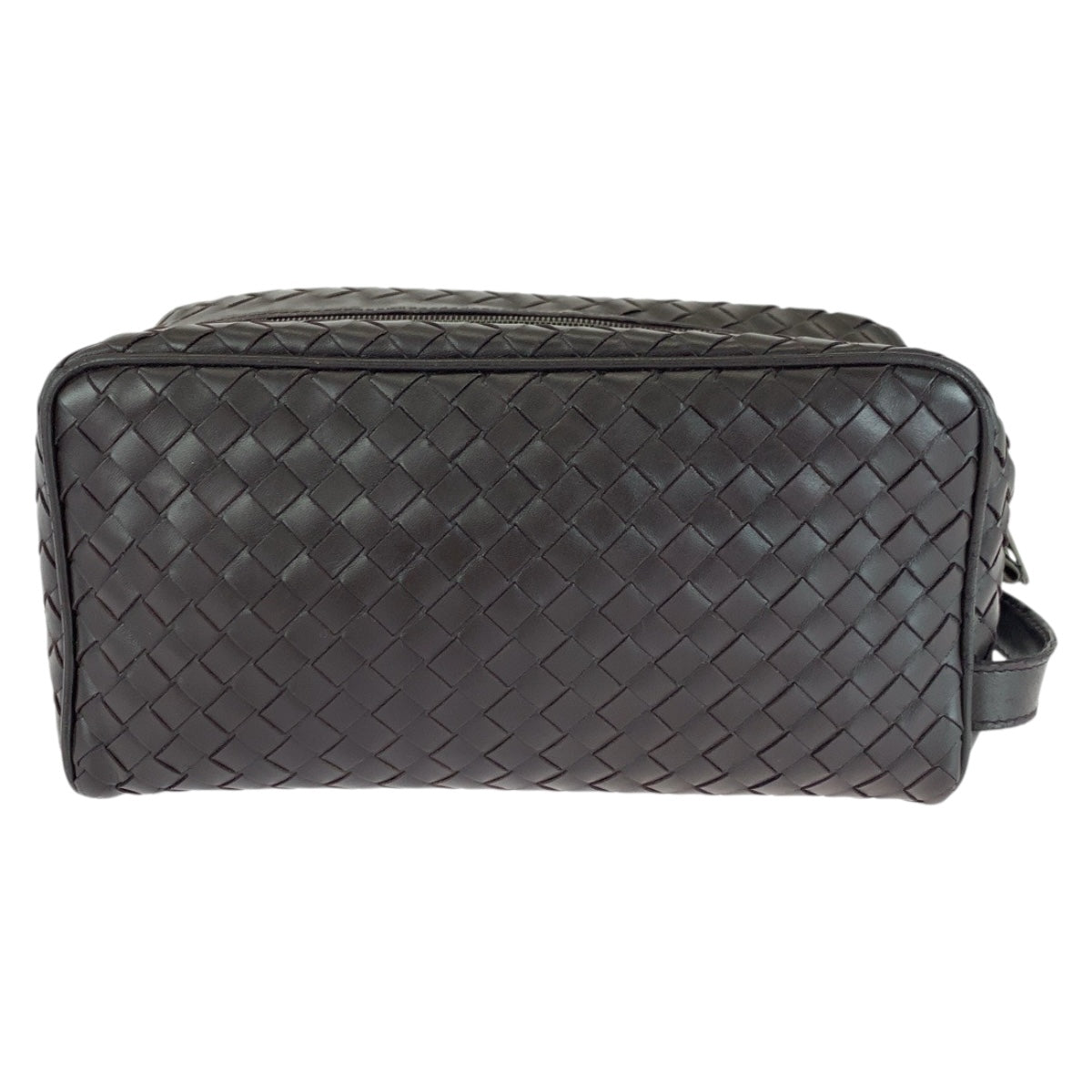 20276
BOTTEGAVENETA ボッテガヴェネタ イントレチャート ブラウン シルバー金具 レザー セカンドバッグ ハンドバッグ メンズ ABP29