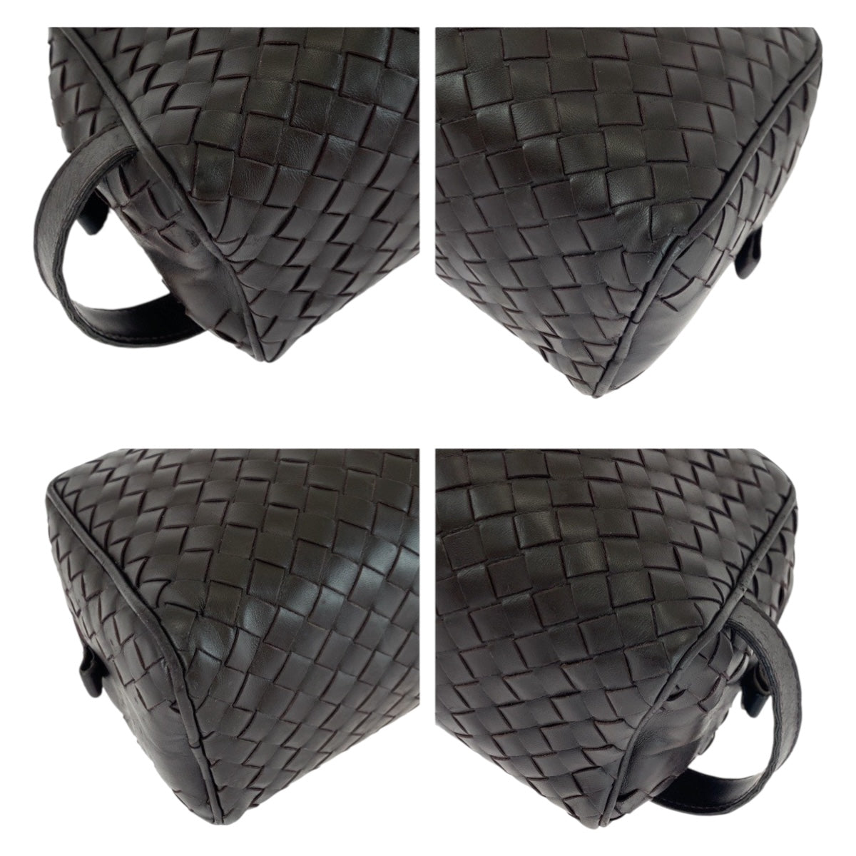 20276
BOTTEGAVENETA ボッテガヴェネタ イントレチャート ブラウン シルバー金具 レザー セカンドバッグ ハンドバッグ メンズ ABP29
