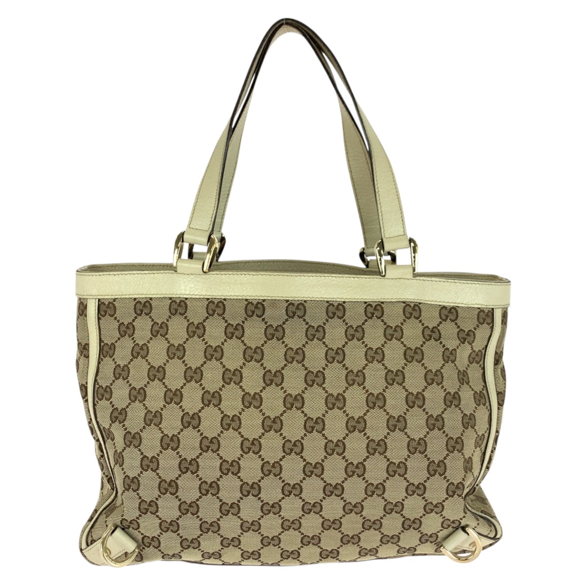 20279
GUCCI グッチ アビー ベージュ ホワイト ゴールド金具 GGキャンバス 17004 トートバッグ ショルダーバッグ レディース AB29