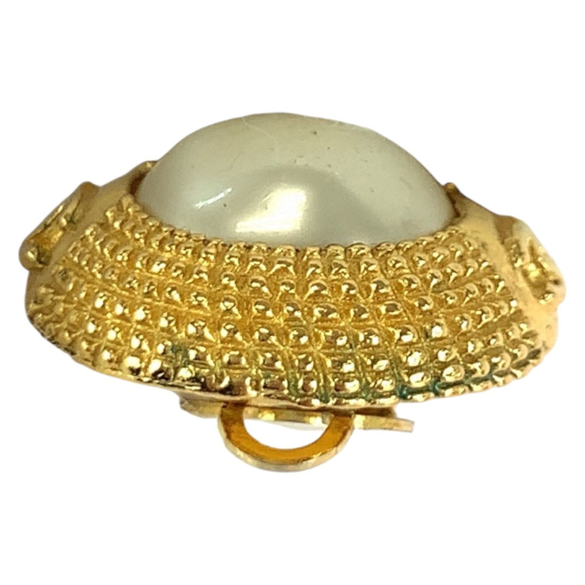 20281
CHANEL シャネル ヴィンテージ フェイクパール ココマーク ゴールド ホワイト メッキ / フェイクパール イヤリング レディース ABP35