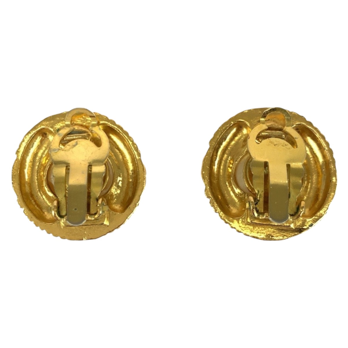 20281
CHANEL シャネル ヴィンテージ フェイクパール ココマーク ゴールド ホワイト メッキ / フェイクパール イヤリング レディース ABP35