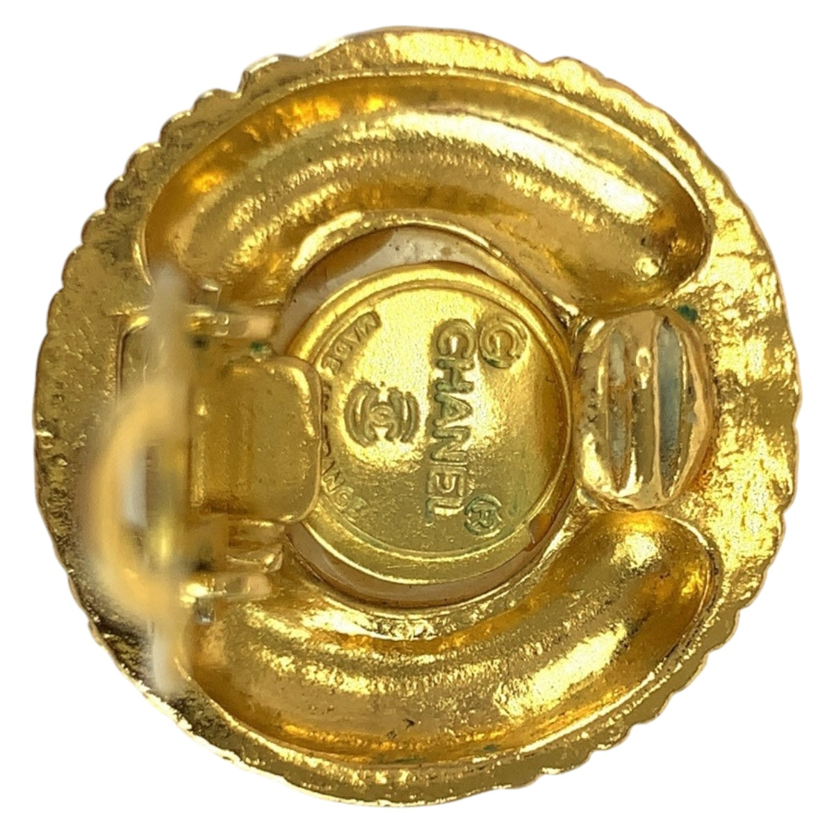 20281
CHANEL シャネル ヴィンテージ フェイクパール ココマーク ゴールド ホワイト メッキ / フェイクパール イヤリング レディース ABP35