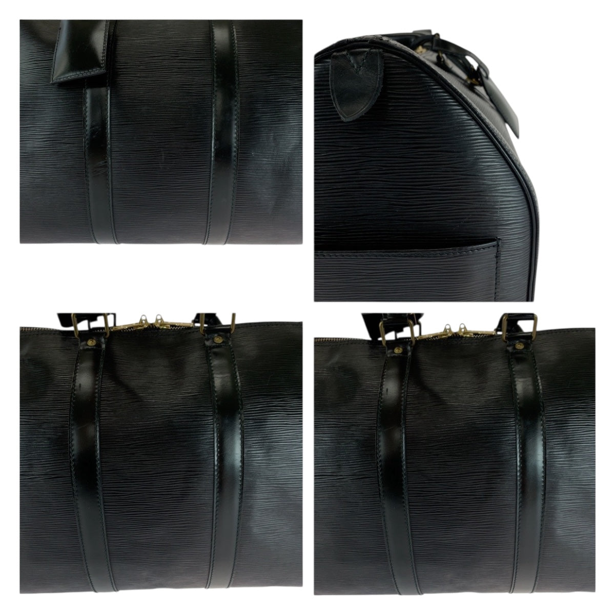 20284
LOUIS VUITTON ルイヴィトン エピ キーポル45 ノワール ブラック 黒 ゴールド金具 エピレザー M59062 ハンドバッグ ボストンバッグ メンズ ABP65