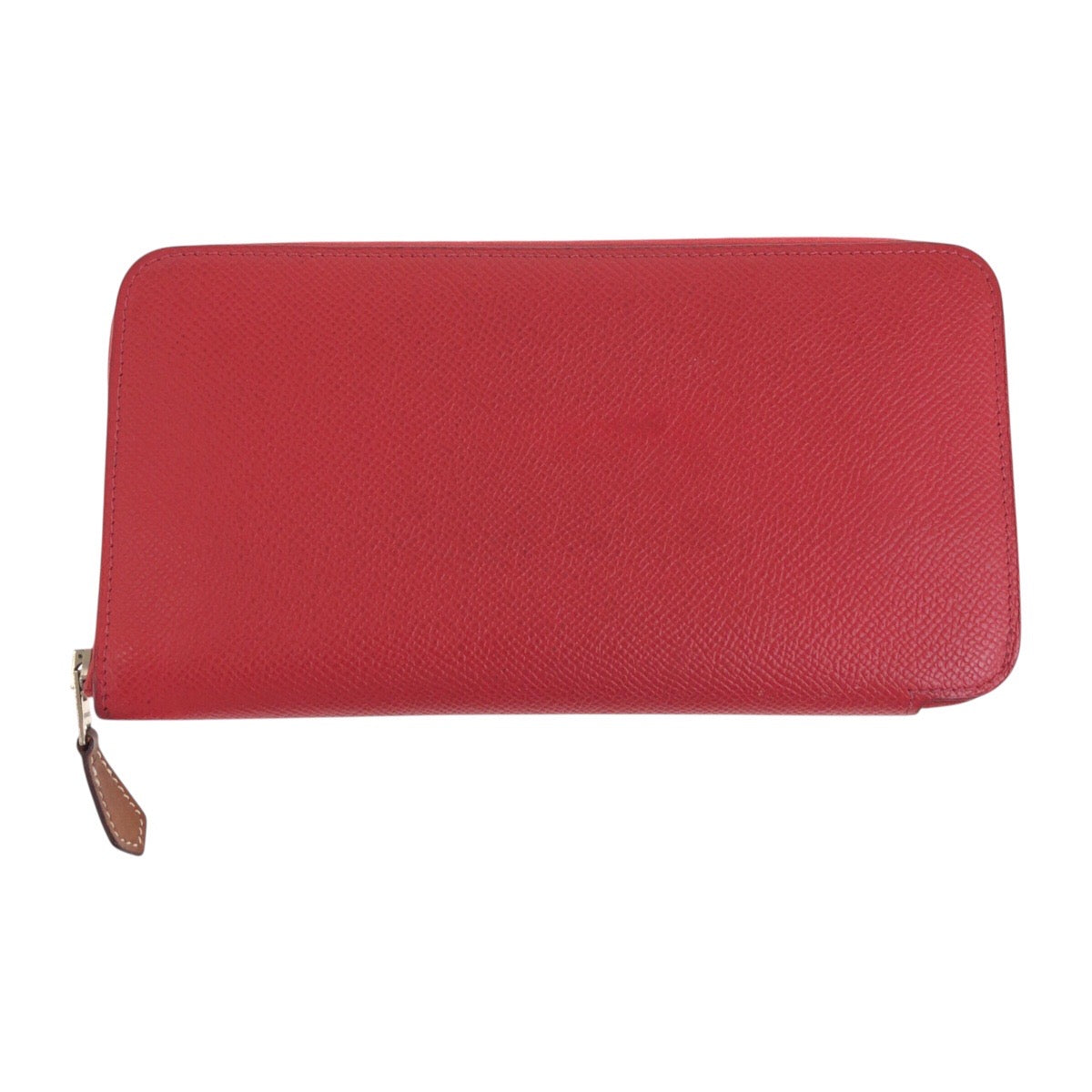 20285
HERMES エルメス アザップロング シルクイン ルージュ レッド シルバー金具 ヴォーエプソン 長財布 ロングウォレット A刻印 レディース AB44