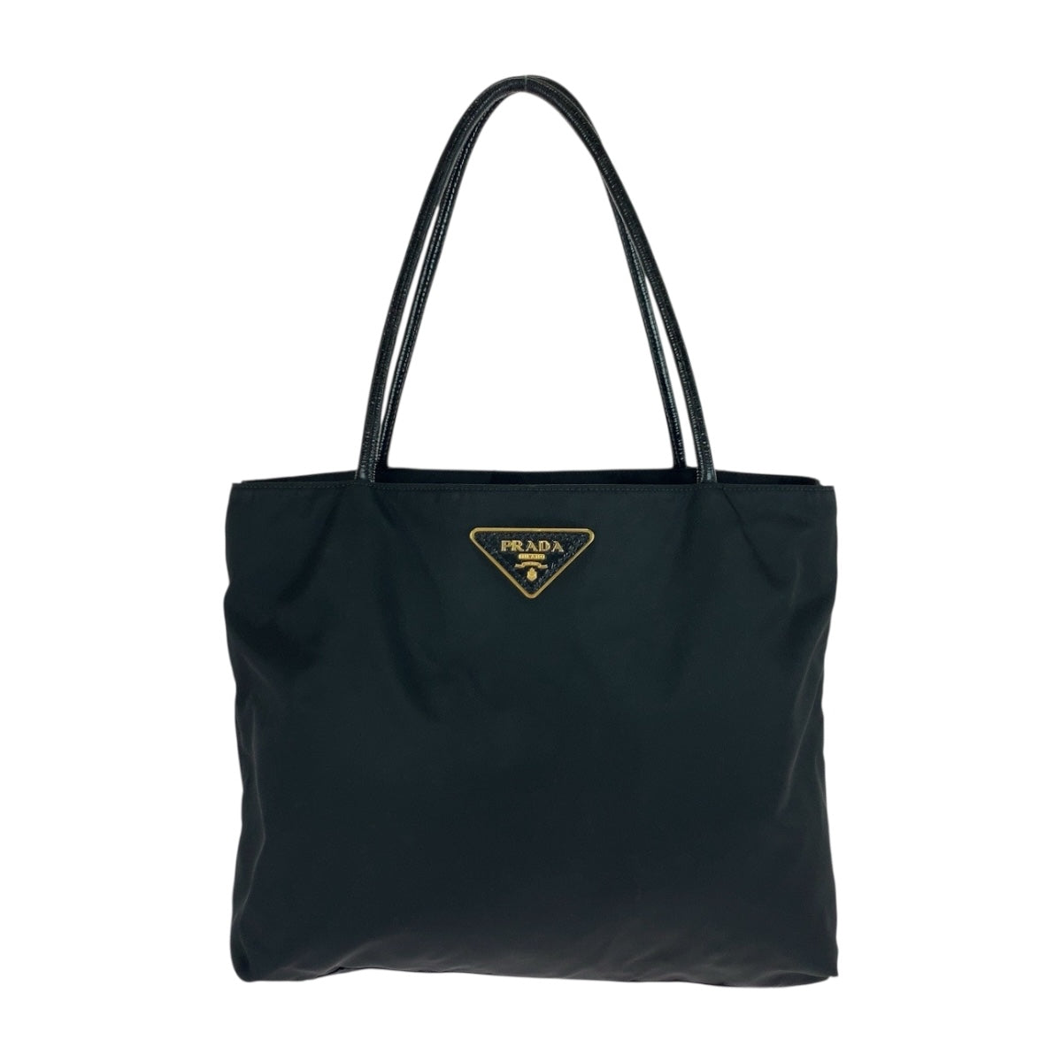 20287
PRADA プラダ テスート 三角ロゴプレート ブラック 黒 シルバー金具 ナイロン トートバッグ ショルダーバッグ レディース ABP36