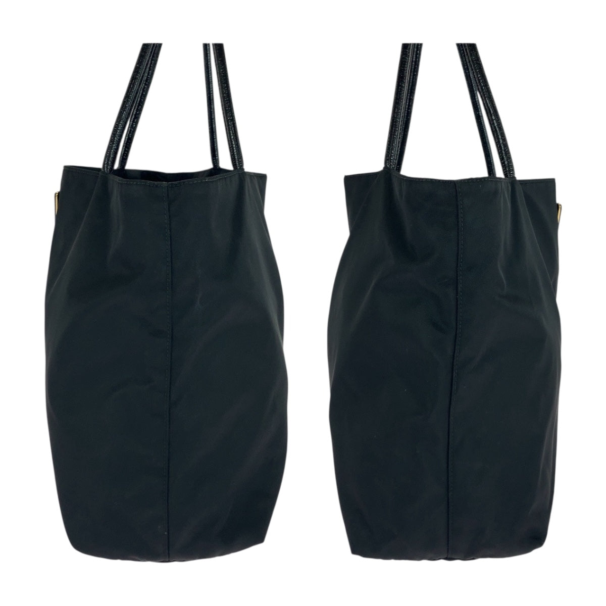 20287
PRADA プラダ テスート 三角ロゴプレート ブラック 黒 シルバー金具 ナイロン トートバッグ ショルダーバッグ レディース ABP36