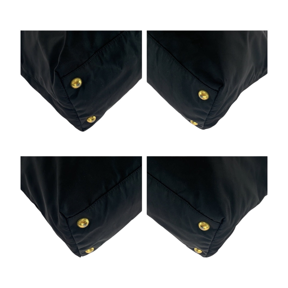 20287
PRADA プラダ テスート 三角ロゴプレート ブラック 黒 シルバー金具 ナイロン トートバッグ ショルダーバッグ レディース ABP36