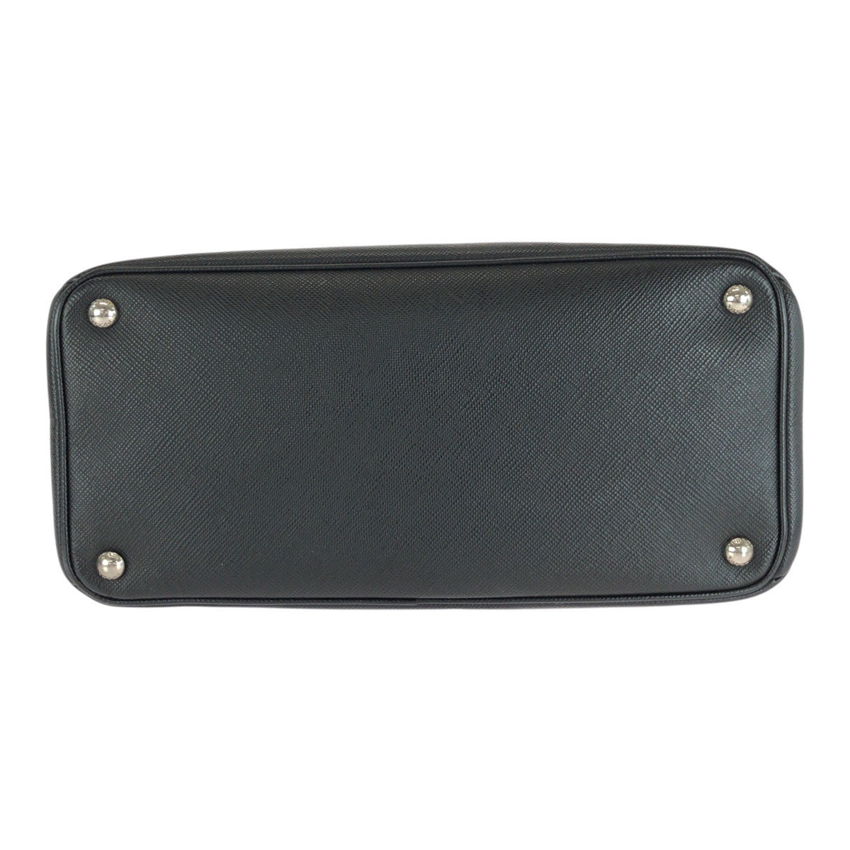 20289
PRADA プラダ サフィアーノ ブラック レッド シルバー金具 レザー ハンドバッグ トートバッグ レディース ABP65