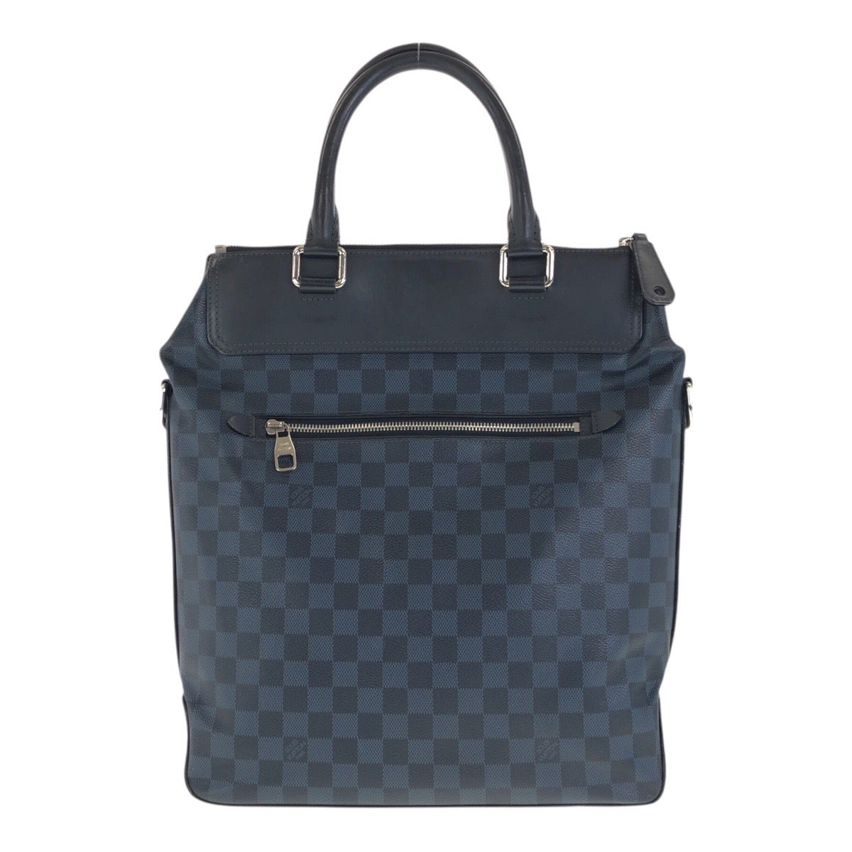 20290
LOUIS VUITTON ルイヴィトン ダミエ コバルト グリニッジ ネイビー ブラック シルバー金具 PVC / レザー N41351 ビジネスバッグ トートバッグ メンズ ABP850