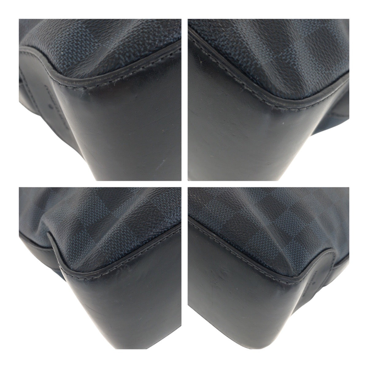 20290
LOUIS VUITTON ルイヴィトン ダミエ コバルト グリニッジ ネイビー ブラック シルバー金具 PVC / レザー N41351 ビジネスバッグ トートバッグ メンズ ABP850