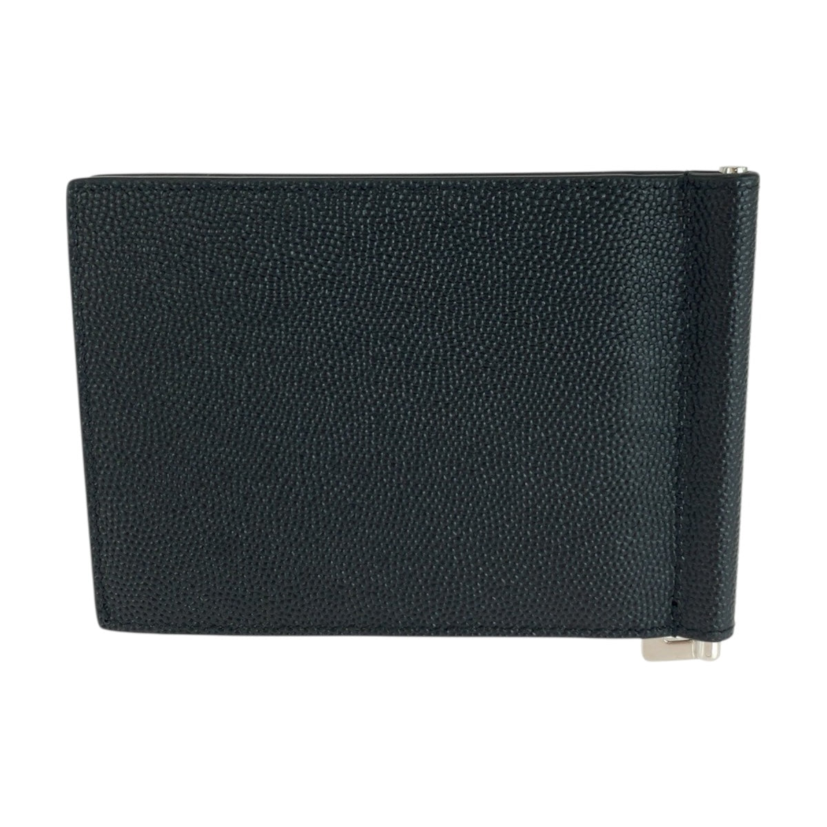 20295
SAINT LAURENT PARIS サンローランパリ ビルクリップ ブラック 黒 シルバー金具 レザー 378005 BTY0N 1000 折財布 マネークリップ メンズ S37