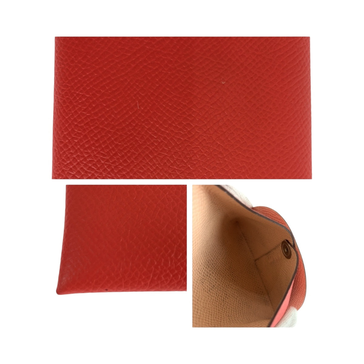 20299
HERMES エルメス バスティア ローズテキサス シルバー金具 シェブルミゾル コインケース 小銭入れ D刻印 レディース A29