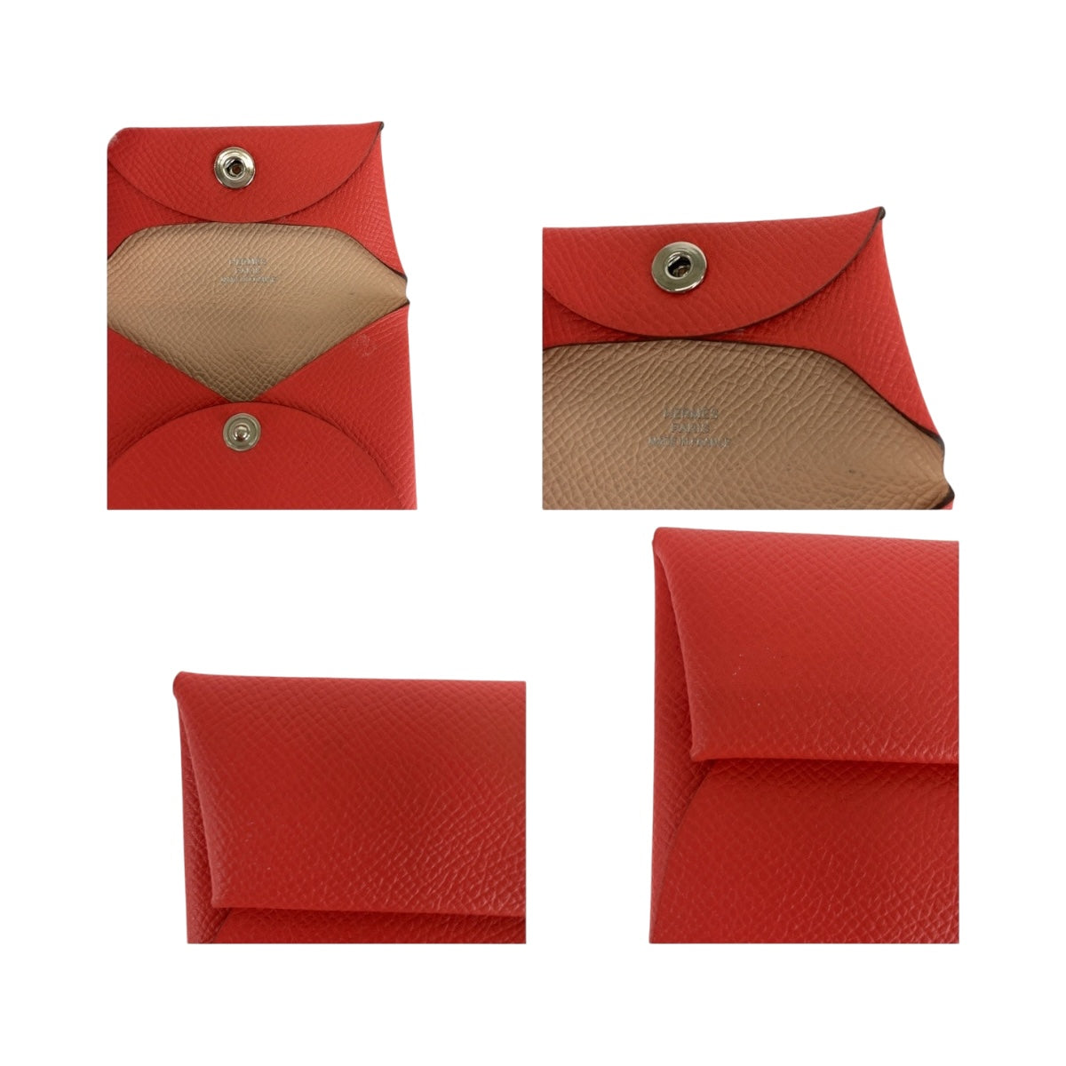 20299
HERMES エルメス バスティア ローズテキサス シルバー金具 シェブルミゾル コインケース 小銭入れ D刻印 レディース A29