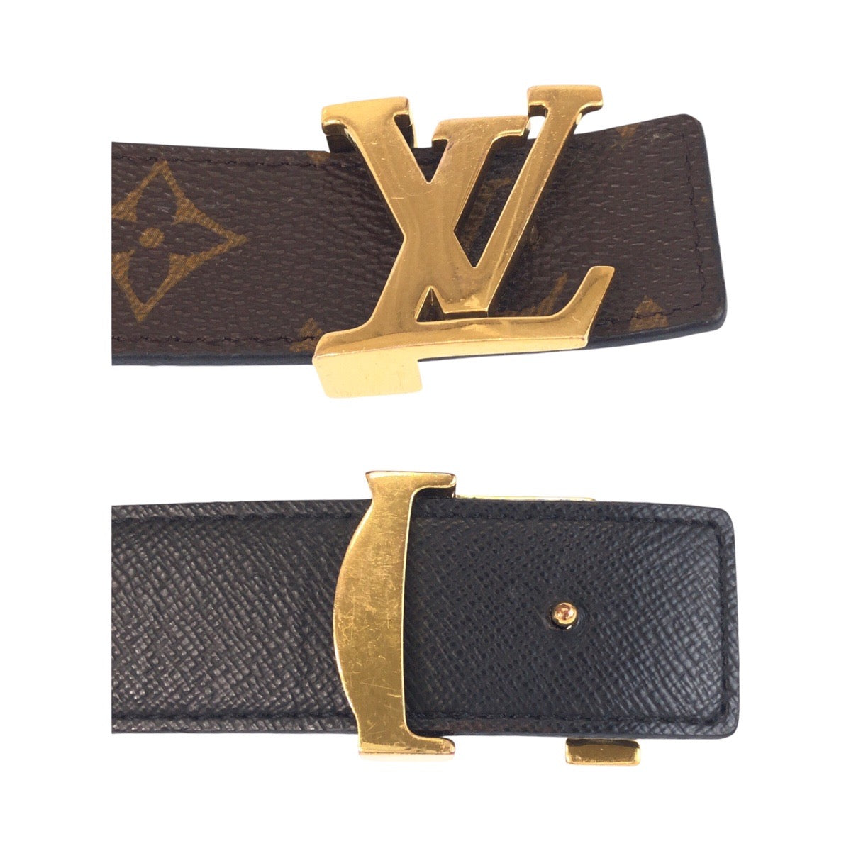 20304
LOUIS VUITTON ルイヴィトン モノグラム サンチュール 80/32 ブラウン ゴールド 金具 PVC M9453 ベルト メンズ AB37