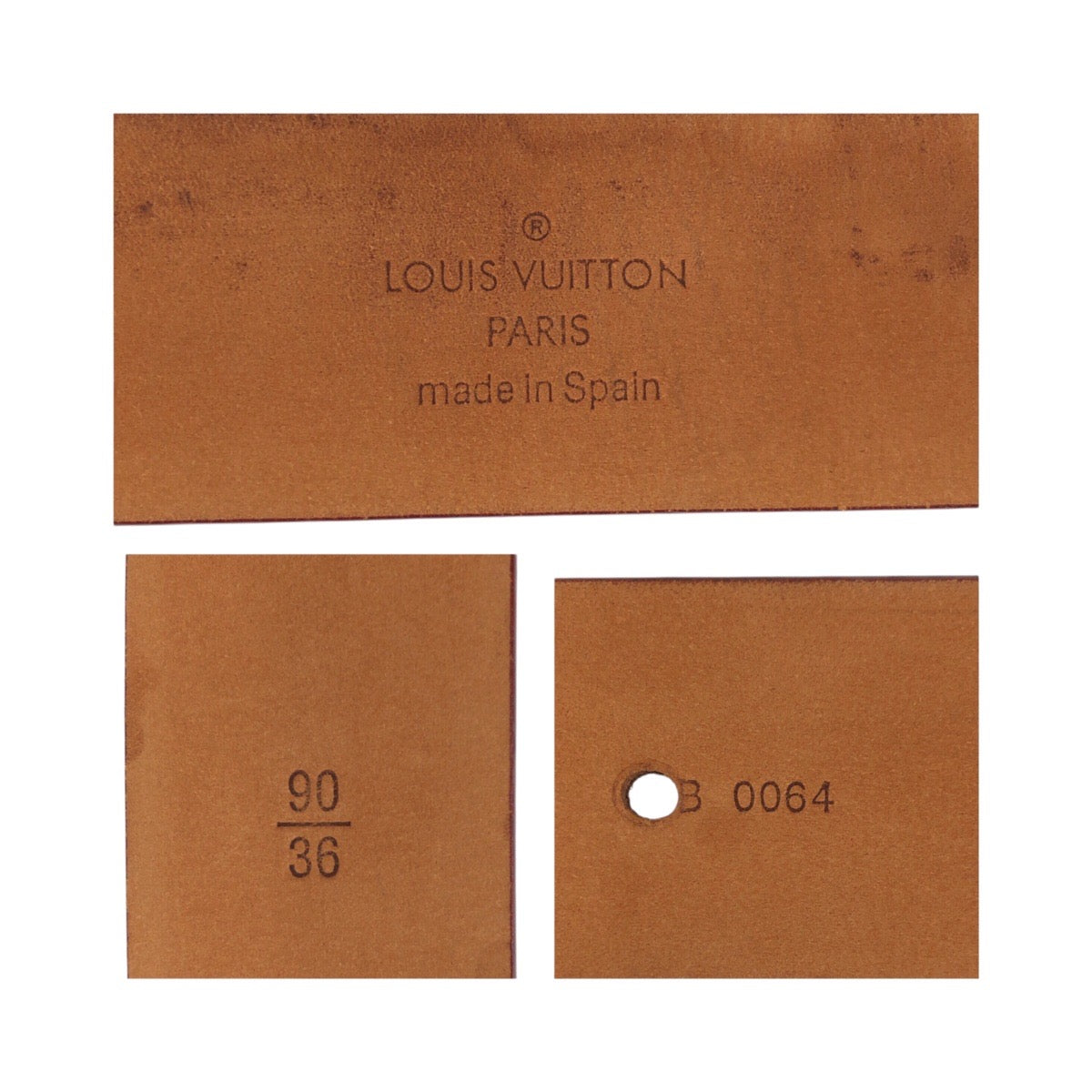 20307
LOUIS VUITTON ルイヴィトン サンチュール LVイニシアル 90/36 ブラウン ゴールド 金具 レザー / メタル M6903 ベルト メンズ AB35