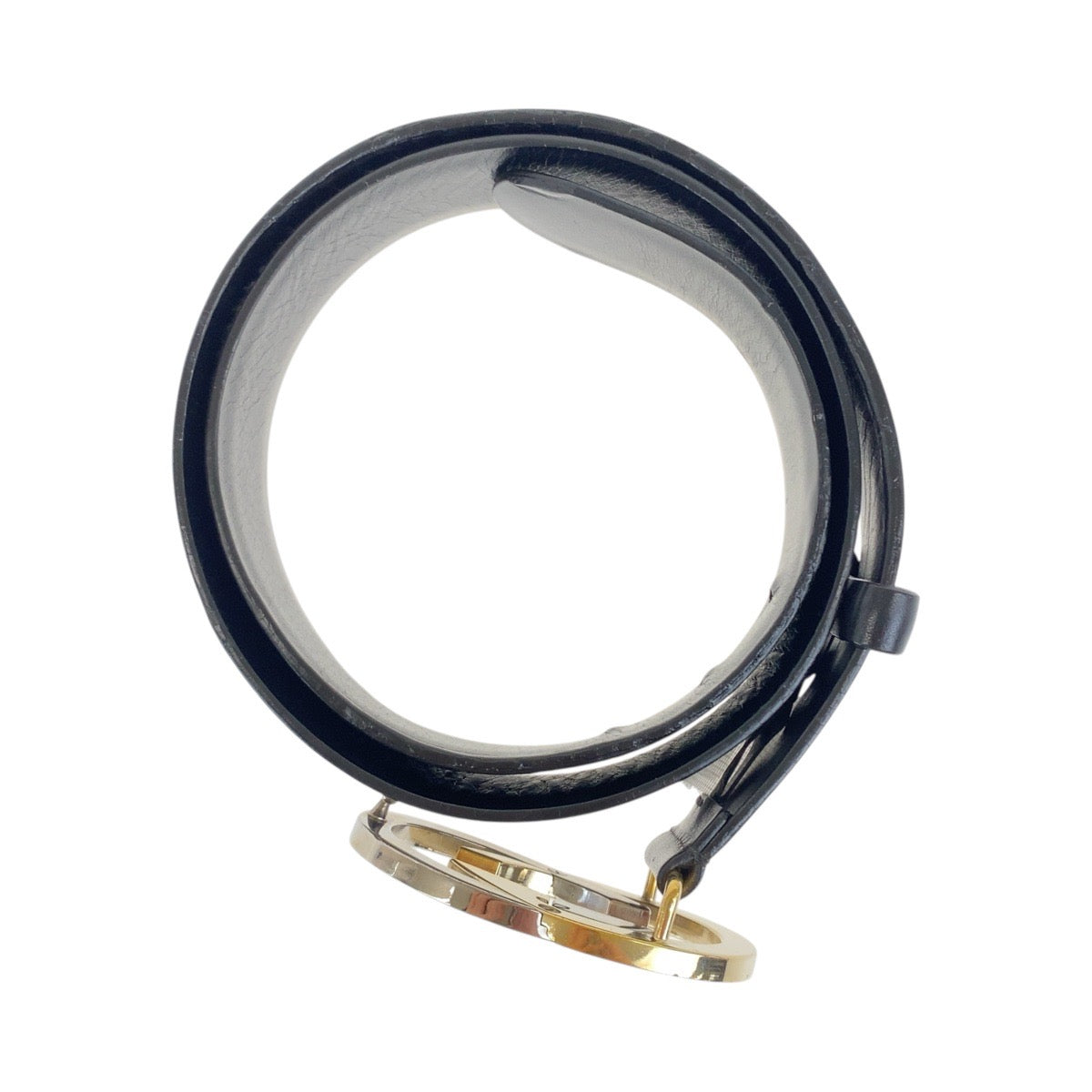 20308
GUCCI グッチ インターロッキングG 90cm/36インチ ブラック 黒 シルバー金具 レザー 13172 479610 ベルト メンズ AB17