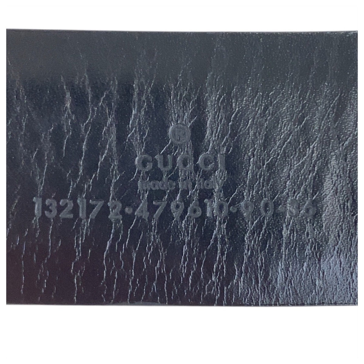 20308
GUCCI グッチ インターロッキングG 90cm/36インチ ブラック 黒 シルバー金具 レザー 13172 479610 ベルト メンズ AB17