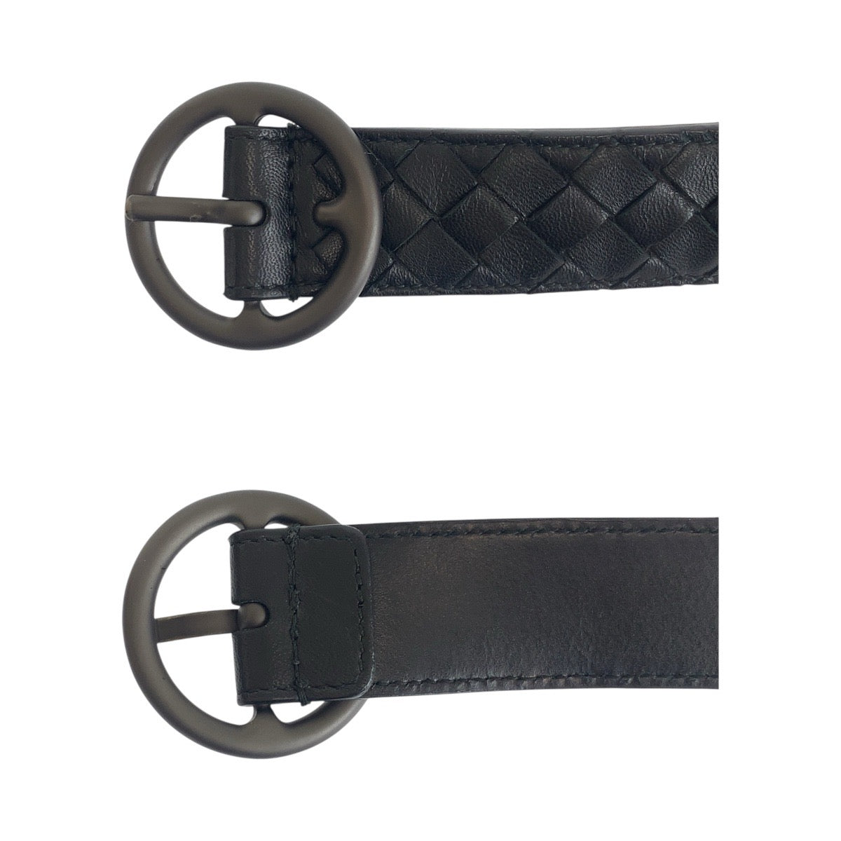 20309
BOTTEGA VENETA ボッテガ・ヴェネタ イントレチャート 80cm/32inc ブラック 黒 ブラック金具 レザー ベルト メンズ A14