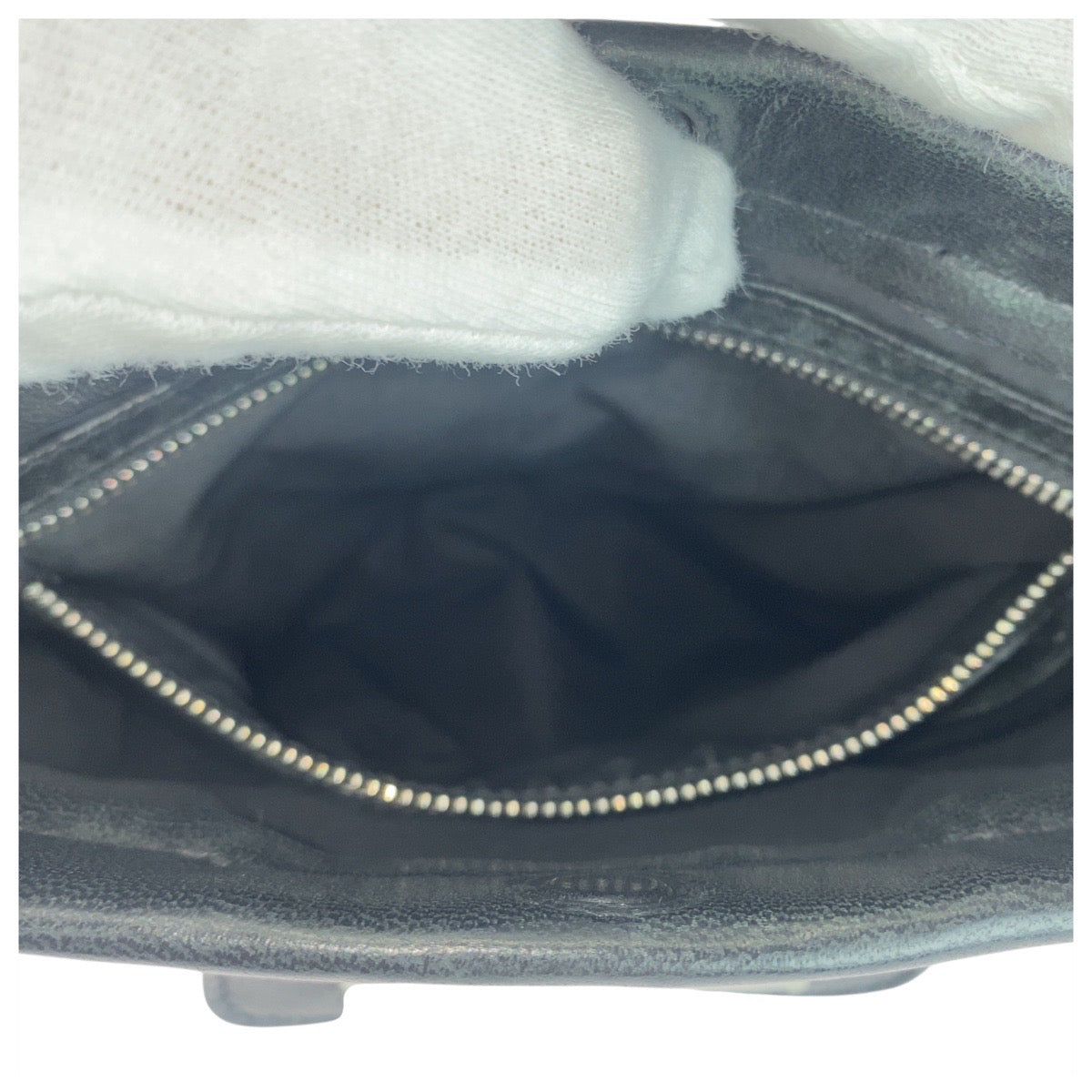 20312
Maison Margiela メゾン マルジェラ グラム スラム ブラック 黒 シルバー金具 レザー ショルダーバッグ ポシェット 男女兼用 レディース ABP50
