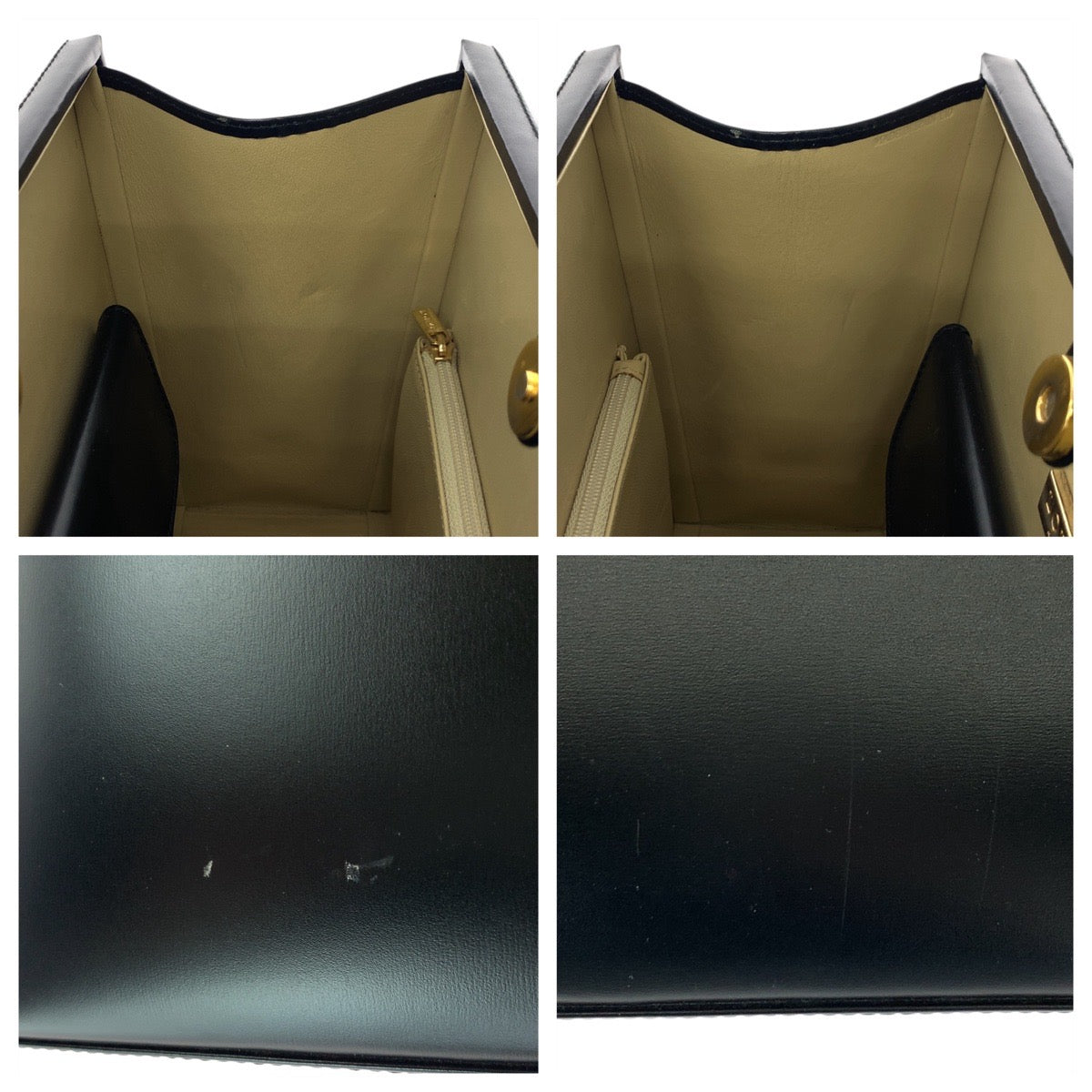 20315
LOEWE ロエベ ヴィンテージ ブラック 黒 ゴールド金具 レザー ハンドバッグ トートバッグ レディース AB43
