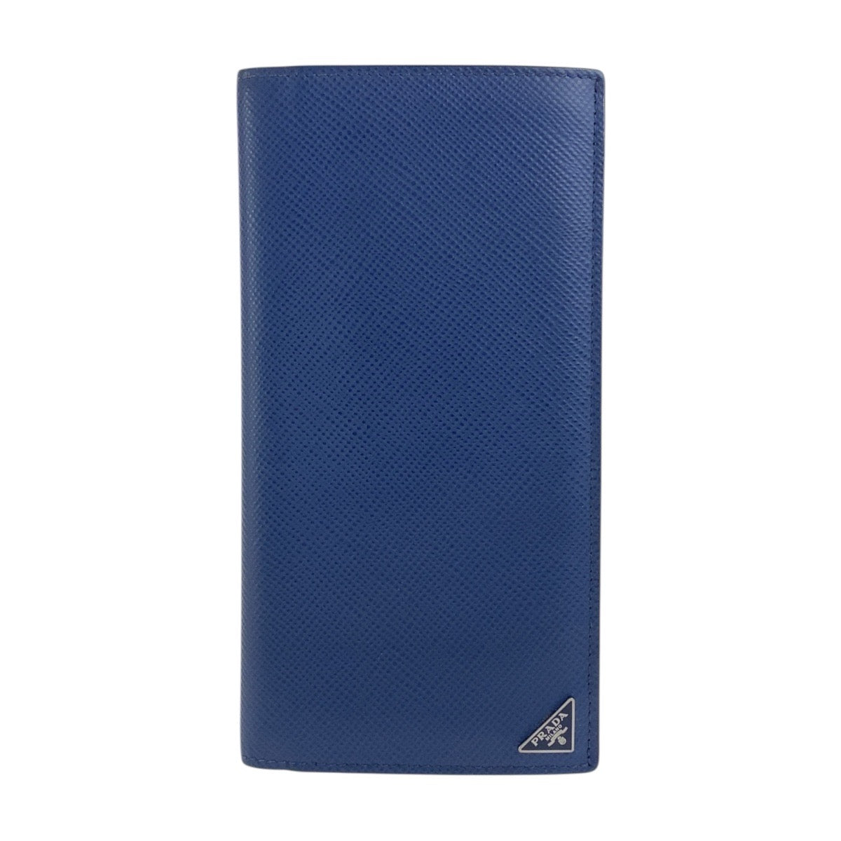 20318
PRADA プラダ サフィアーノ 三角ロゴプレート ネイビー シルバー金具 レザー 長財布 ロングウォレット メンズ ABP23