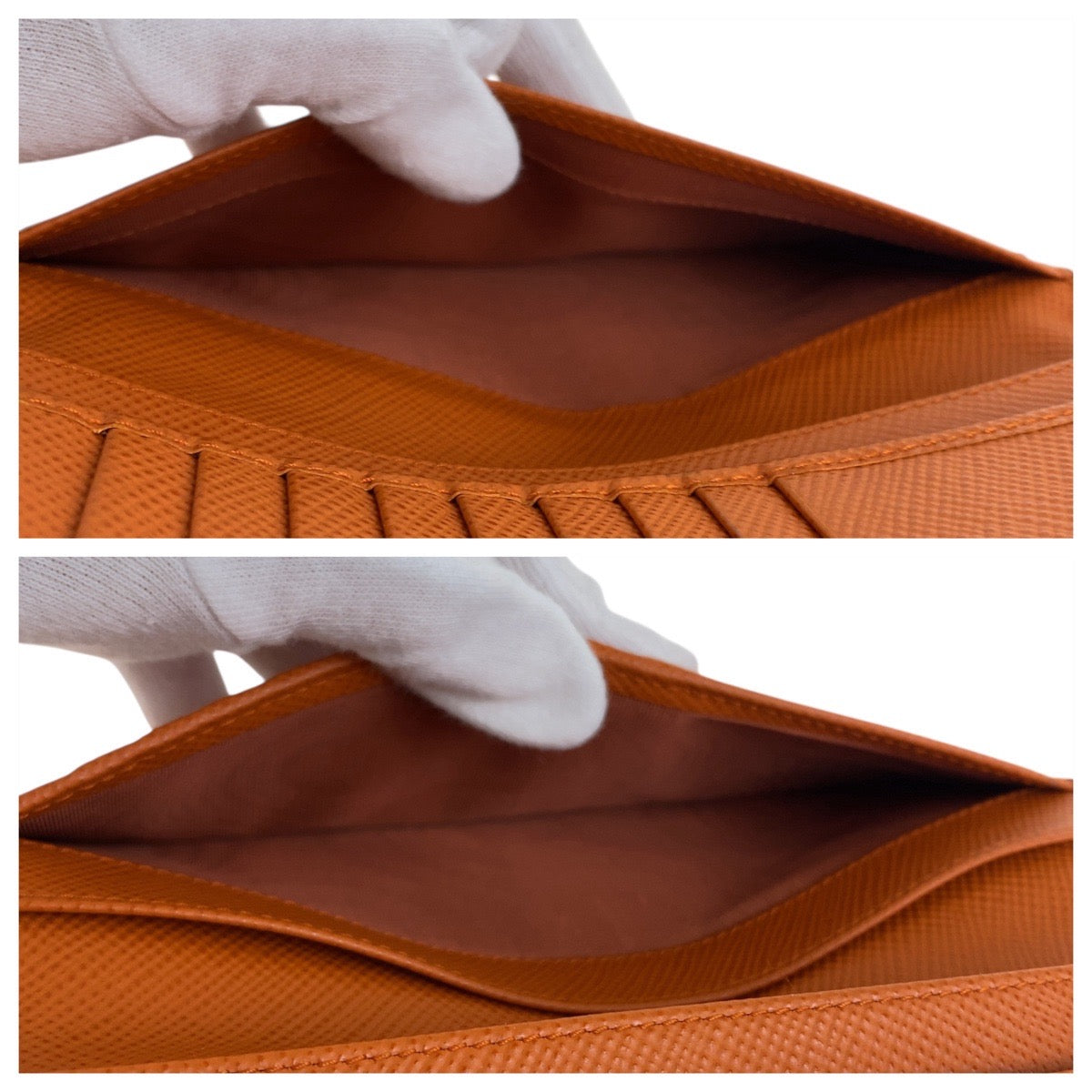 20318
PRADA プラダ サフィアーノ 三角ロゴプレート ネイビー シルバー金具 レザー 長財布 ロングウォレット メンズ ABP23