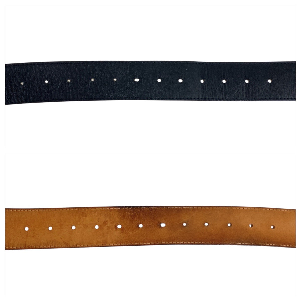 20321
LOUIS VUITTON ルイヴィトン サンチュール ジーンズベルト 110cm/44インチ ブラック 黒 シルバー金具 レザー / メタル M6812 ベルト メンズ AB25