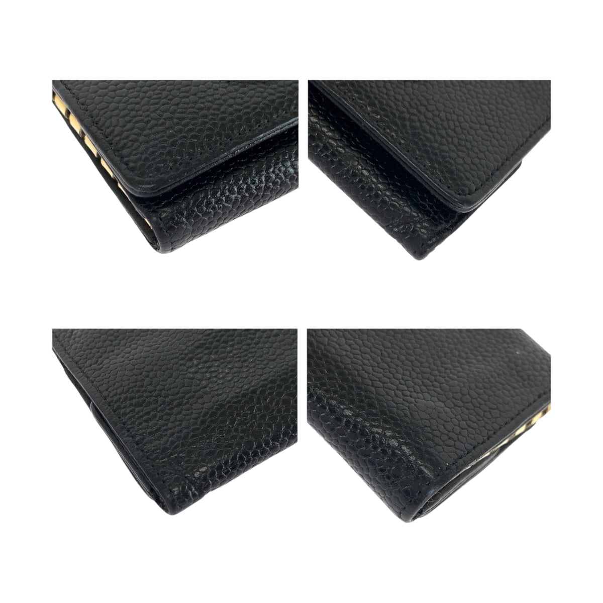 20325
CHANEL シャネル ヴィンテージ ココマーク ブラック 黒 ゴールド金具 レザー キーケース 6連 レディース ABP21