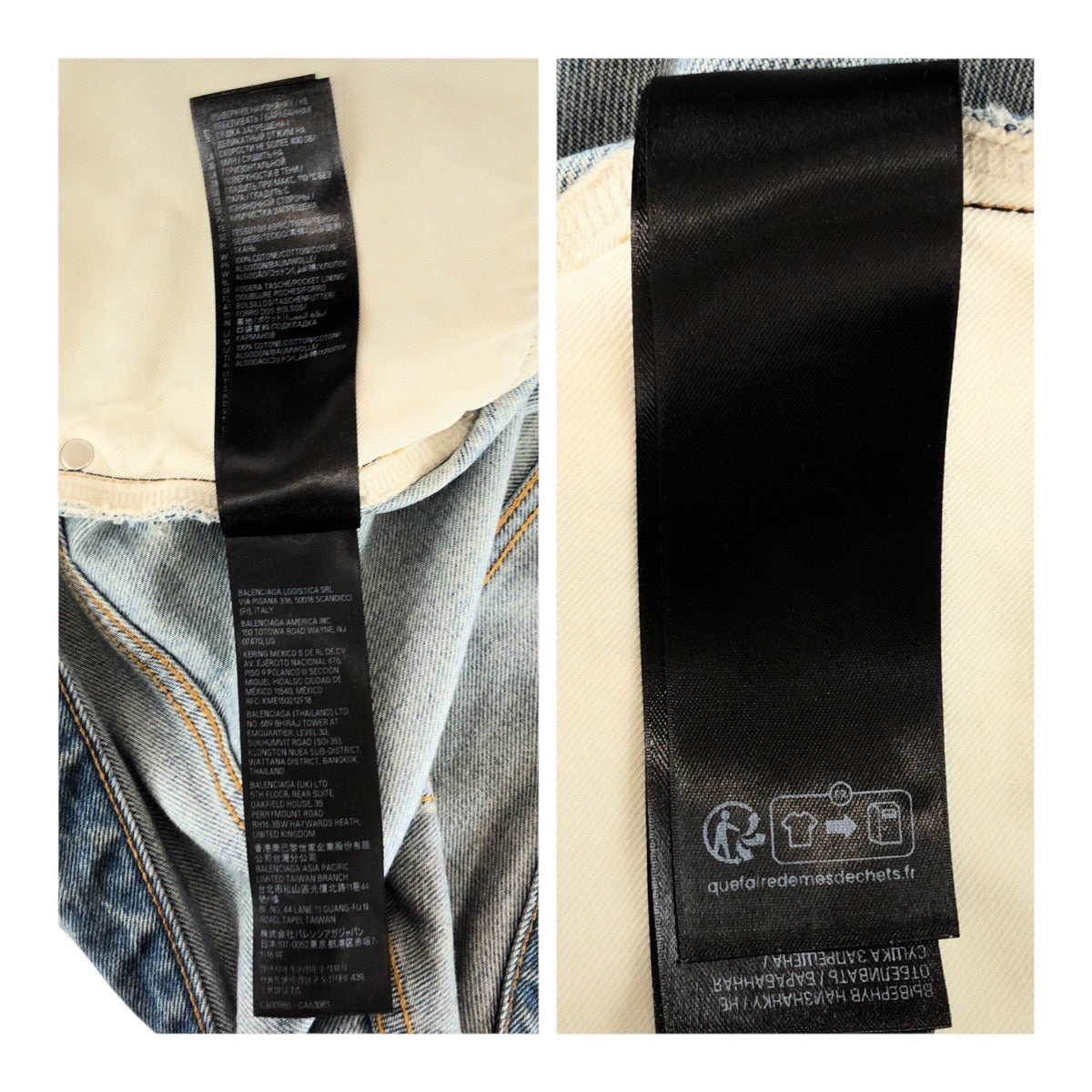 20328
BALENCIAGA バレンシアガ サイズL ブルー コットン 751111 デニムパンツ ダメージデニム ジーンズ メンズ SA130