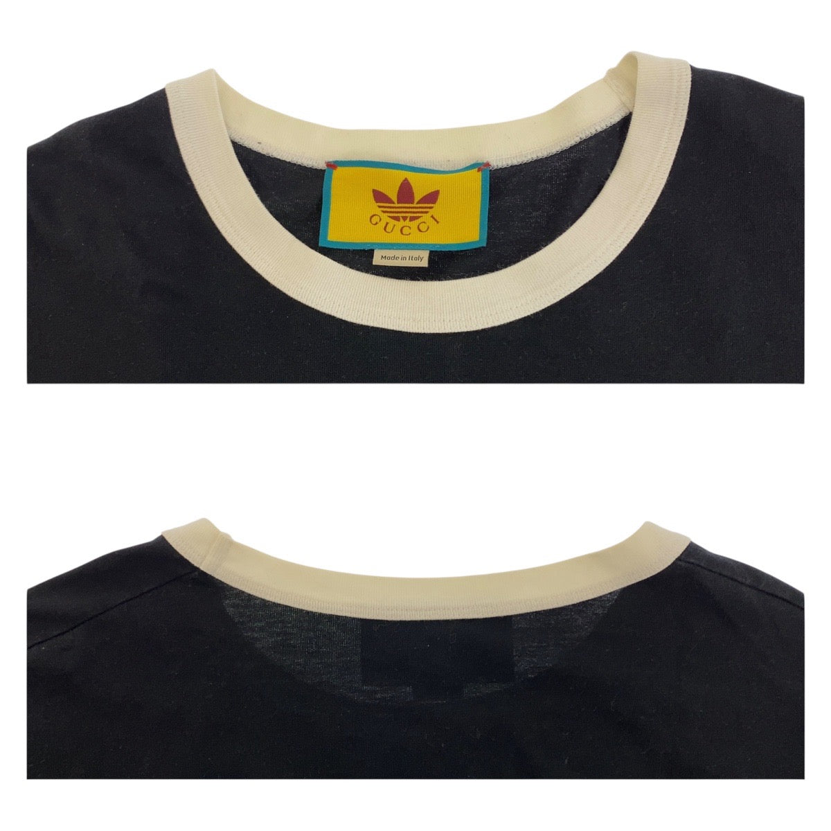 20330
GUCCI Gucci GUCCI x adidas Size XL Black Red Brown Cotton 727694 Short-sleeved T-shirt Crew neck Men's AB56