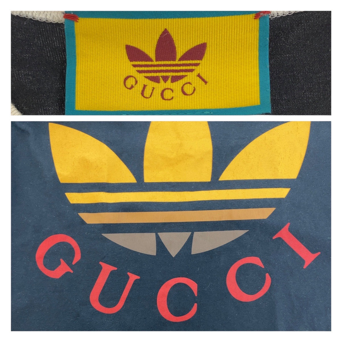 20330
GUCCI Gucci GUCCI x adidas Size XL Black Red Brown Cotton 727694 Short-sleeved T-shirt Crew neck Men's AB56