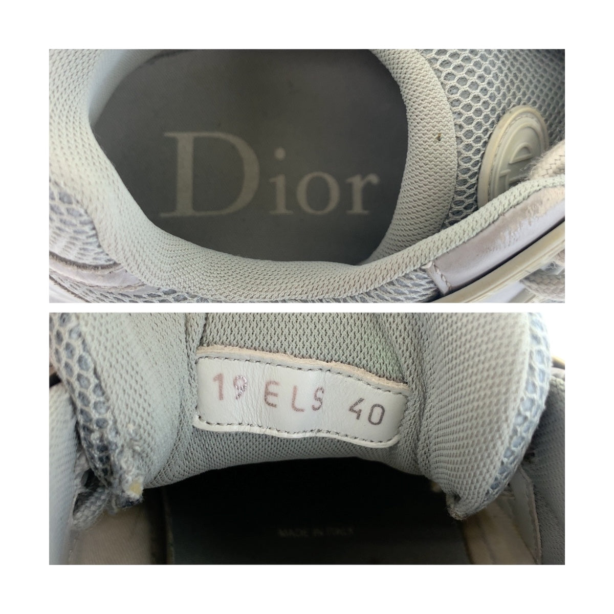 20337
Dior ディオール B24 サイズ40 グレー キャンバス 19 ELS スニーカー ローカット メンズ AB