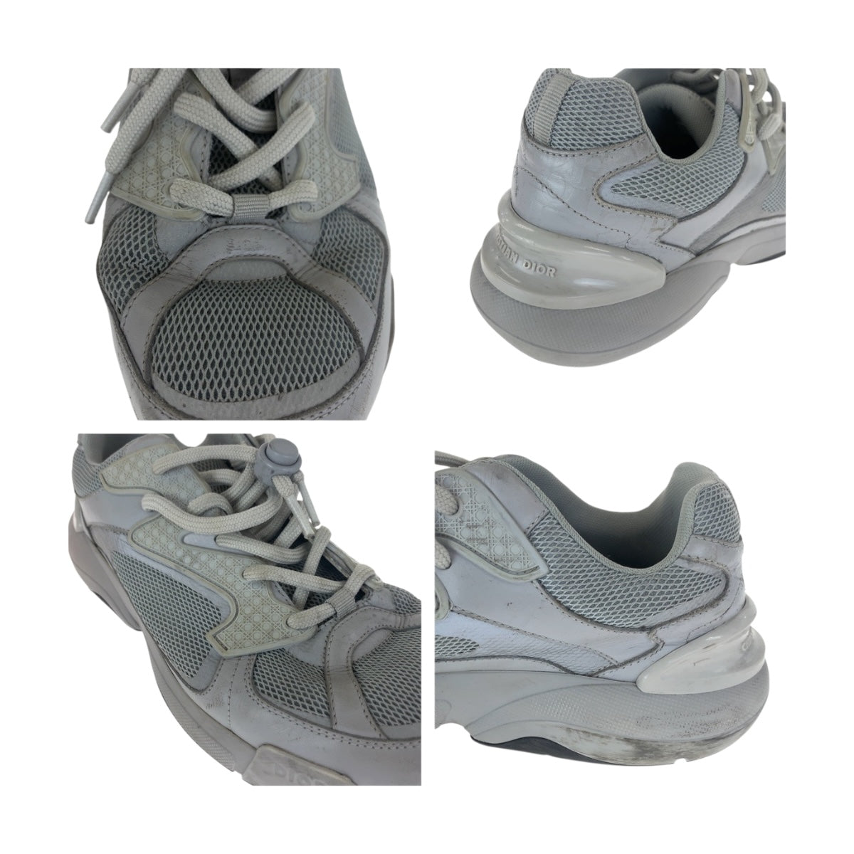 20337
Dior ディオール B24 サイズ40 グレー キャンバス 19 ELS スニーカー ローカット メンズ AB
