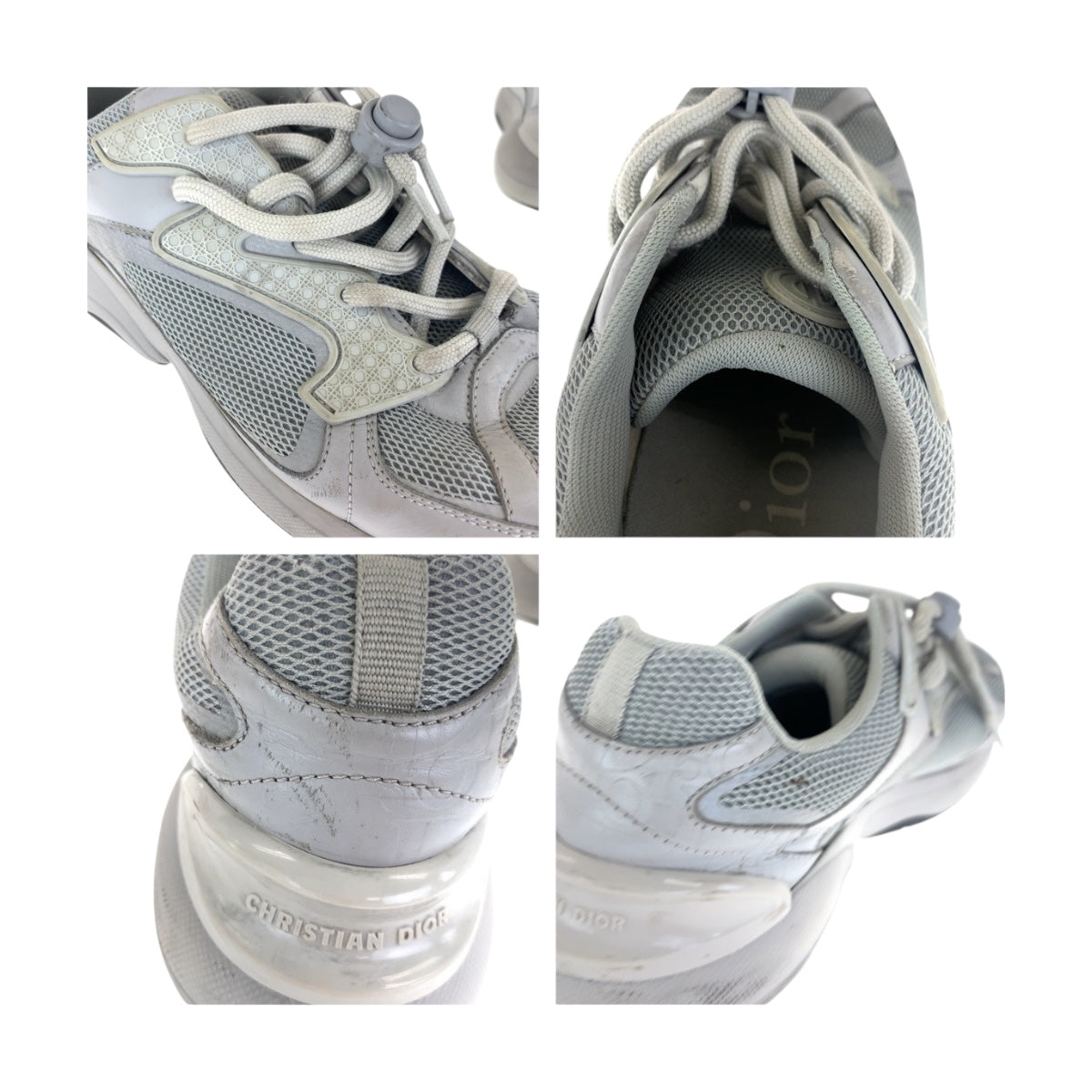 20337
Dior ディオール B24 サイズ40 グレー キャンバス 19 ELS スニーカー ローカット メンズ AB