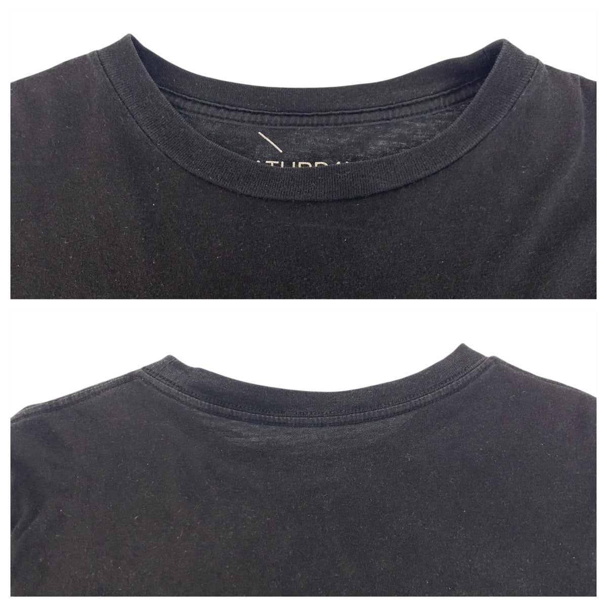 20341
SATURDAYS SURF NYC サタデーズサーフニューヨーク ブラック 黒 コットン Ｔシャツ メンズ B