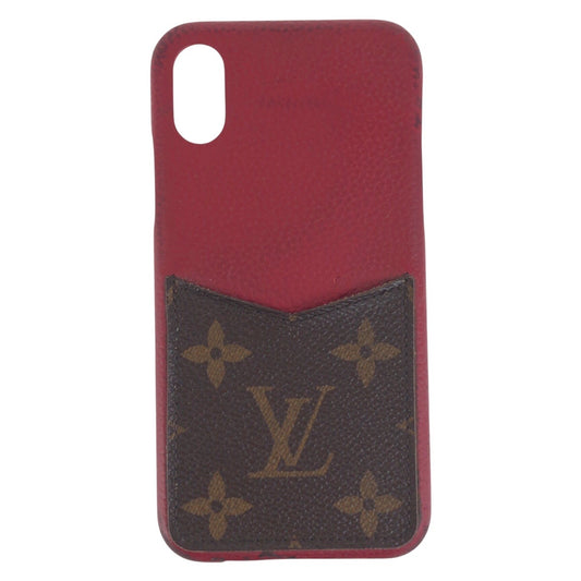 20342
LOUIS VUITTON ルイヴィトン モノグラム バンパー 男女兼用 レッド ブラウン PVC M68894 スマホケース アイフォンケース X/Xsケース レディース B7
